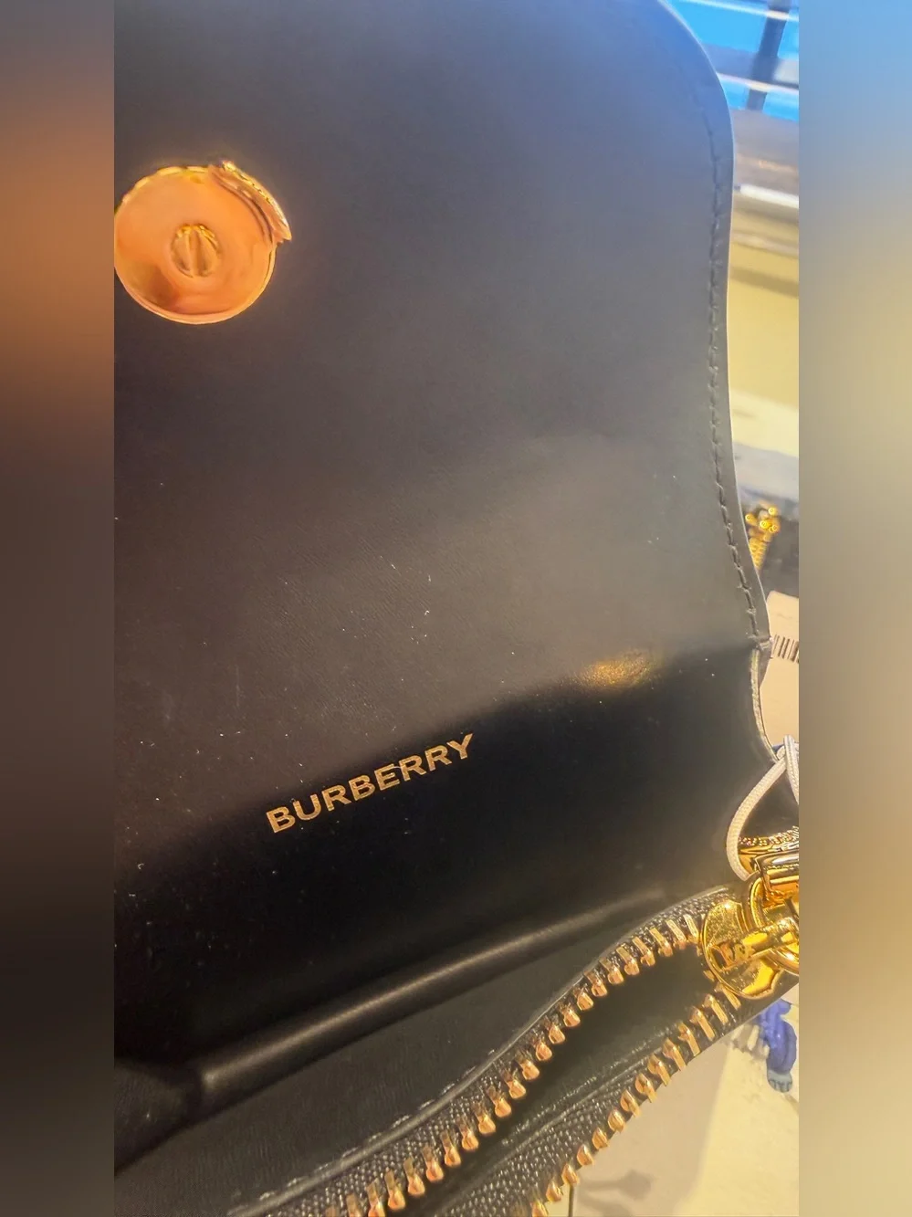 Burberry Black Leather Card Holder